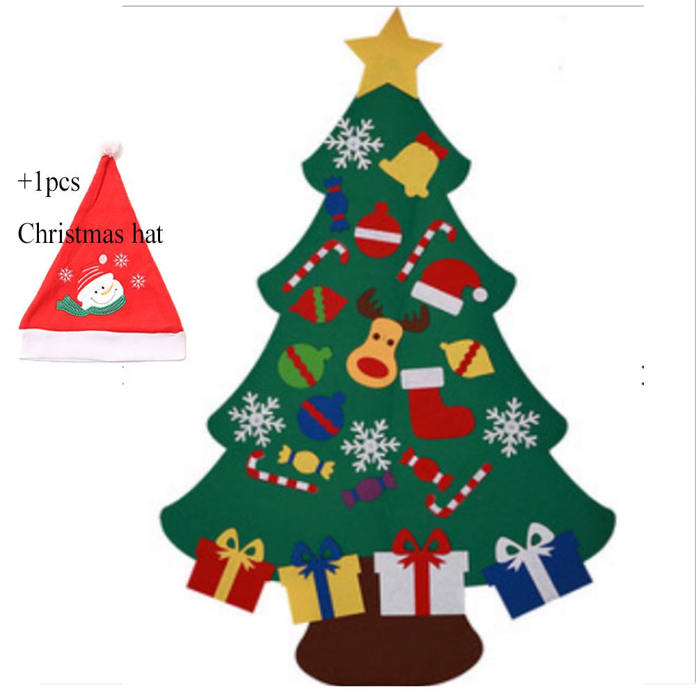 Anul Nou Craciun Decoratiuni pentru agatat pe usi de Craciun Set de brad de Craciun DIY cu ornamente pentru copii Cadouri de Craciun