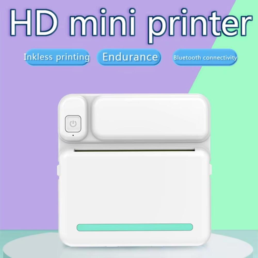 MINI Print Portable Thermal Printer Photo Pocket Thermal Label Printer 58mm Printing Wireless BT Android IOS