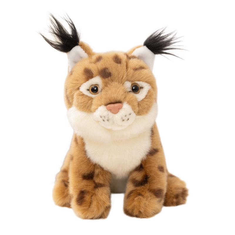 High-Quality 20Cm Imitation High-Quality Lynx High-Quality Plush High-Quality Toy High-Quality Fluffy High-Quality Sitting High-Quality Pose 20cm