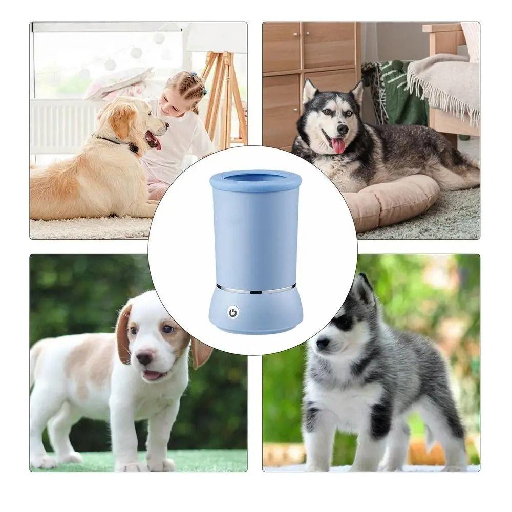 Usb Charging Electrical Pet Paw Cleaner Silicone/Plastic Dog Paw Cleaning Cup  Cat Dog Paw Cleaner