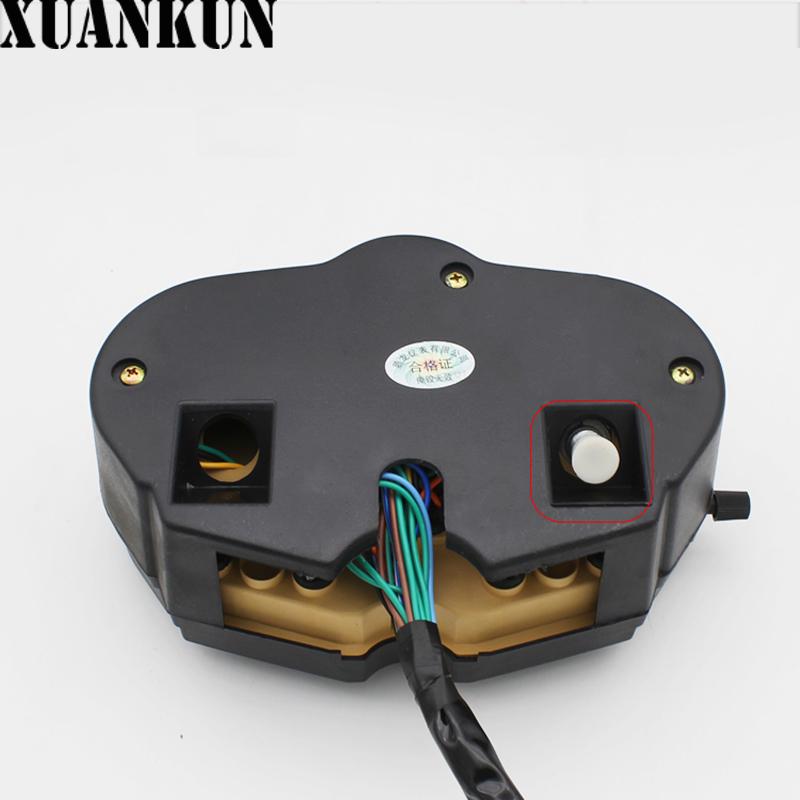 XUANKUN Motorcycle Odometer Instrument 125K Meter Assembly HJ125-A/R Meter Tachometer Assembly