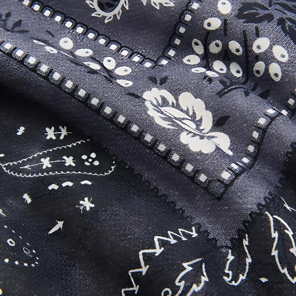 Kith Deconstructed Bandana Crewneck 'Black' Men's KH2650-001