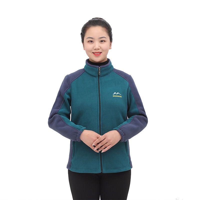 

Spring and Autumn Sweater Women s Blouse Fleece Casual Cardigan Polar Fleece Slim Zipper Jacket M