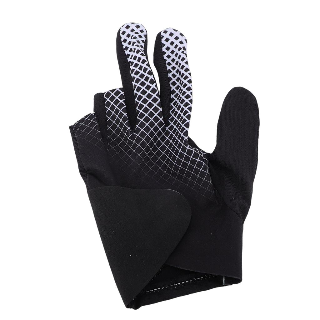 Billiards Glove Breathable Thin Magnetic Antislip 3 Fingers Pool Cue Sport Glove For Practice Tournament