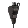 2 Pin   Acoustic Tube Earphone, Tube Earphone with 360 degrees  Rotating Clips and PTT Microphone, Red Light for Two Way Radio Wakie Talkie