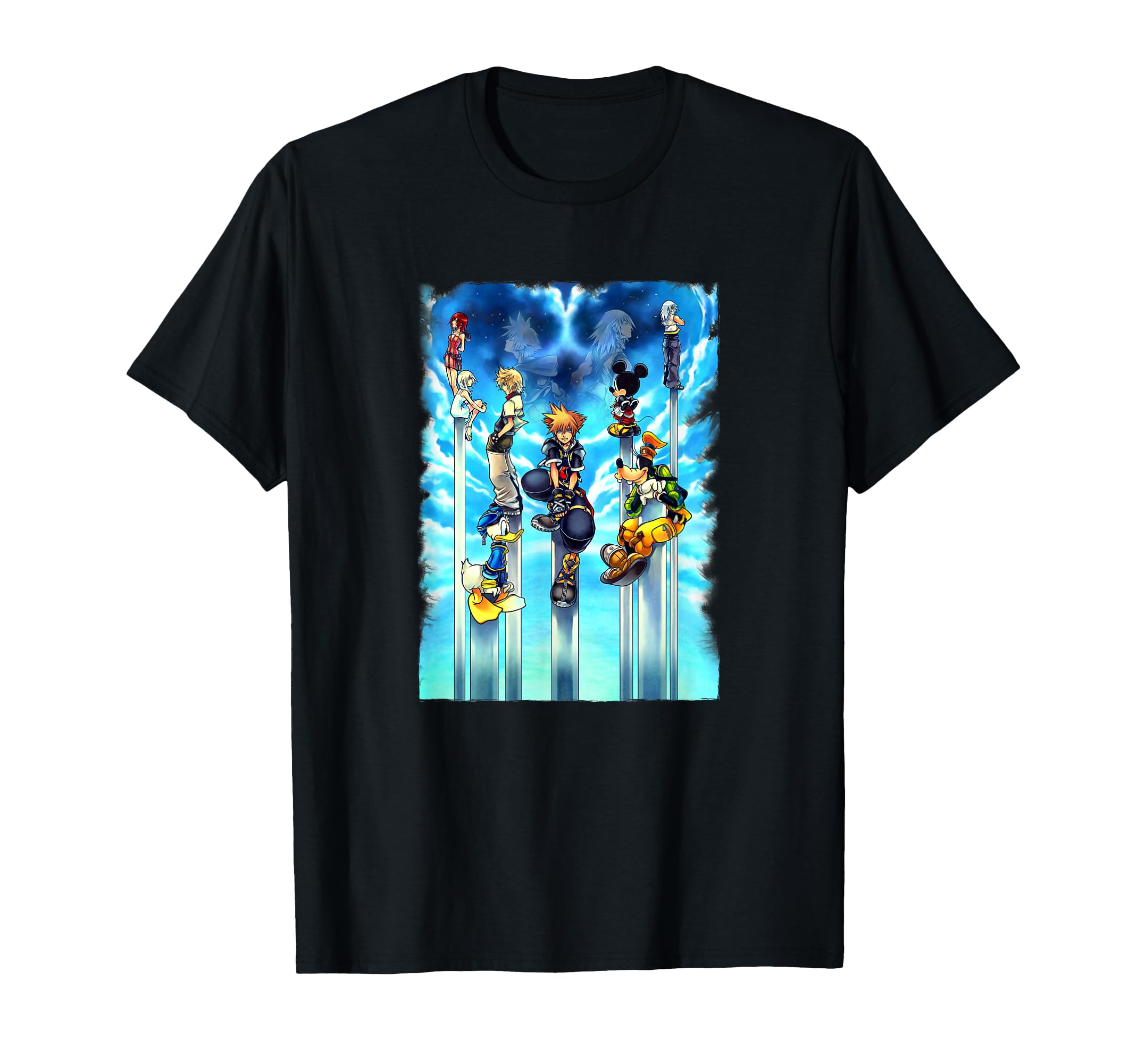 

Disney Kingdom Hearts Sky Kingdom Group Shot Vignette T-Shirt