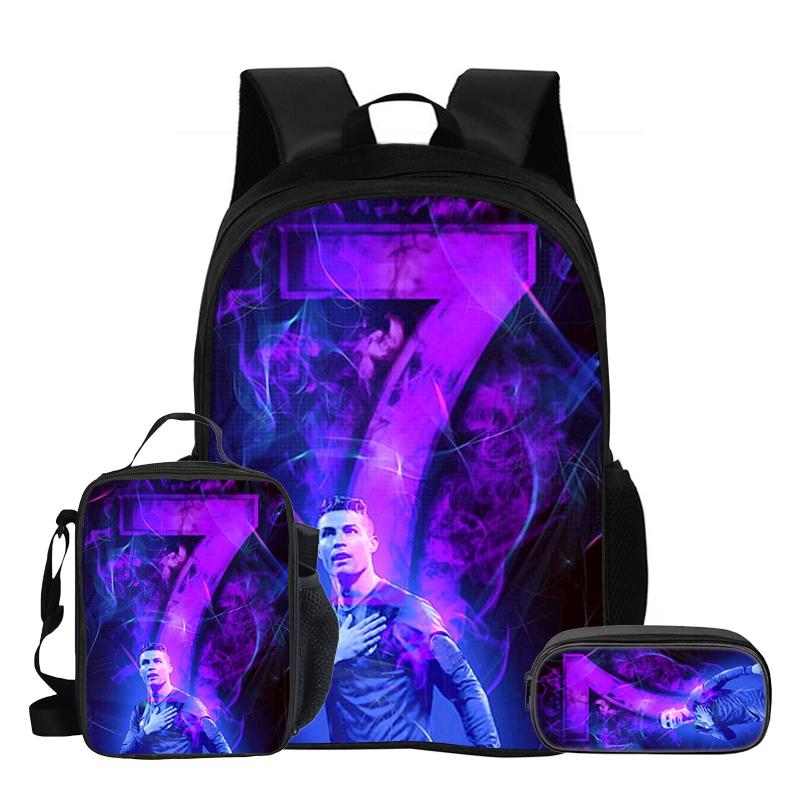 Boys Girls Everyday Backpack Knapsack Football Star Starry Sky Backpack School Tote L-Lamin Yamal Roomy Mochila Rucksack School