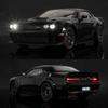 1/24 Scale Dodge Challenger Hellcat SRT Alloy Scale Car Model Diecast Metal Miniature Car Sound and Light Collection Children Toy Vehicle