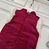 Chinese New Year Girls' Quilted Tang Suit Vest & Cheongsam Dress Set for Siblings