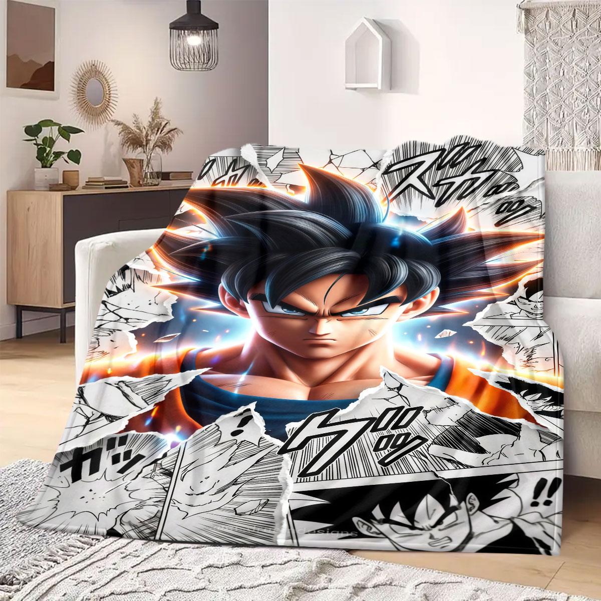 

Collect All 7 Dragon Balls Print Blanket Warm Comfortable Flannel Blanket Suitable for Bedrooms,Sofas,Beds,Chairs,Picnics,Travel 75x90cm