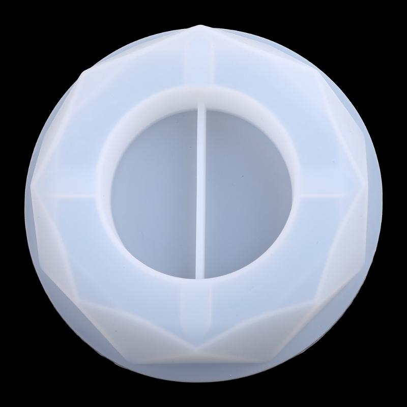 Round Square Rhombus Polygon Ashtray Casting Silicone Mold Handmade Cigarette Ash Tray UV Crystal Epoxy Resin Mold