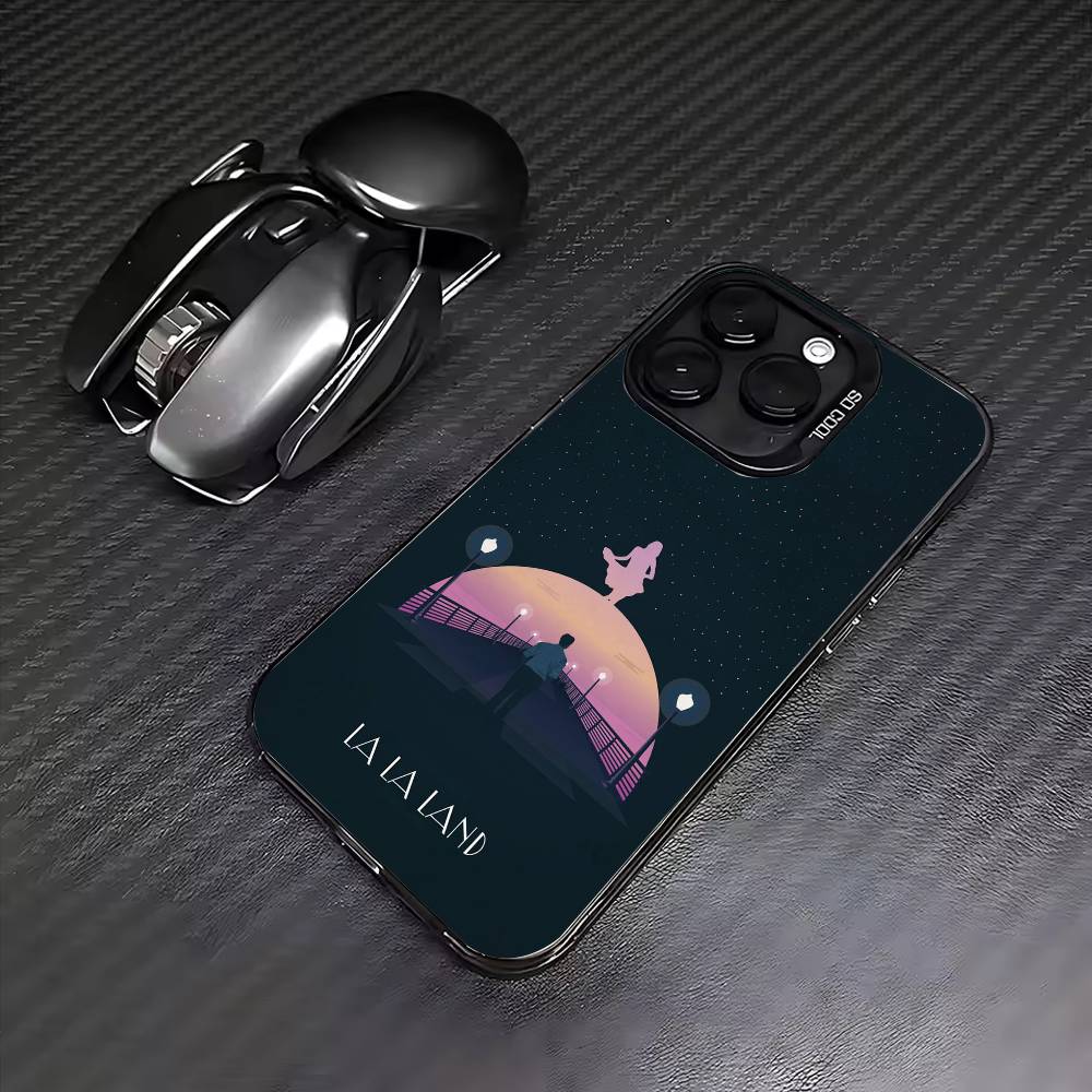 La-La Film L-Land Colorful Silver Back Phone Case For IPhone 17 16 15 14 13 12 11 Plus Pro Max Plus