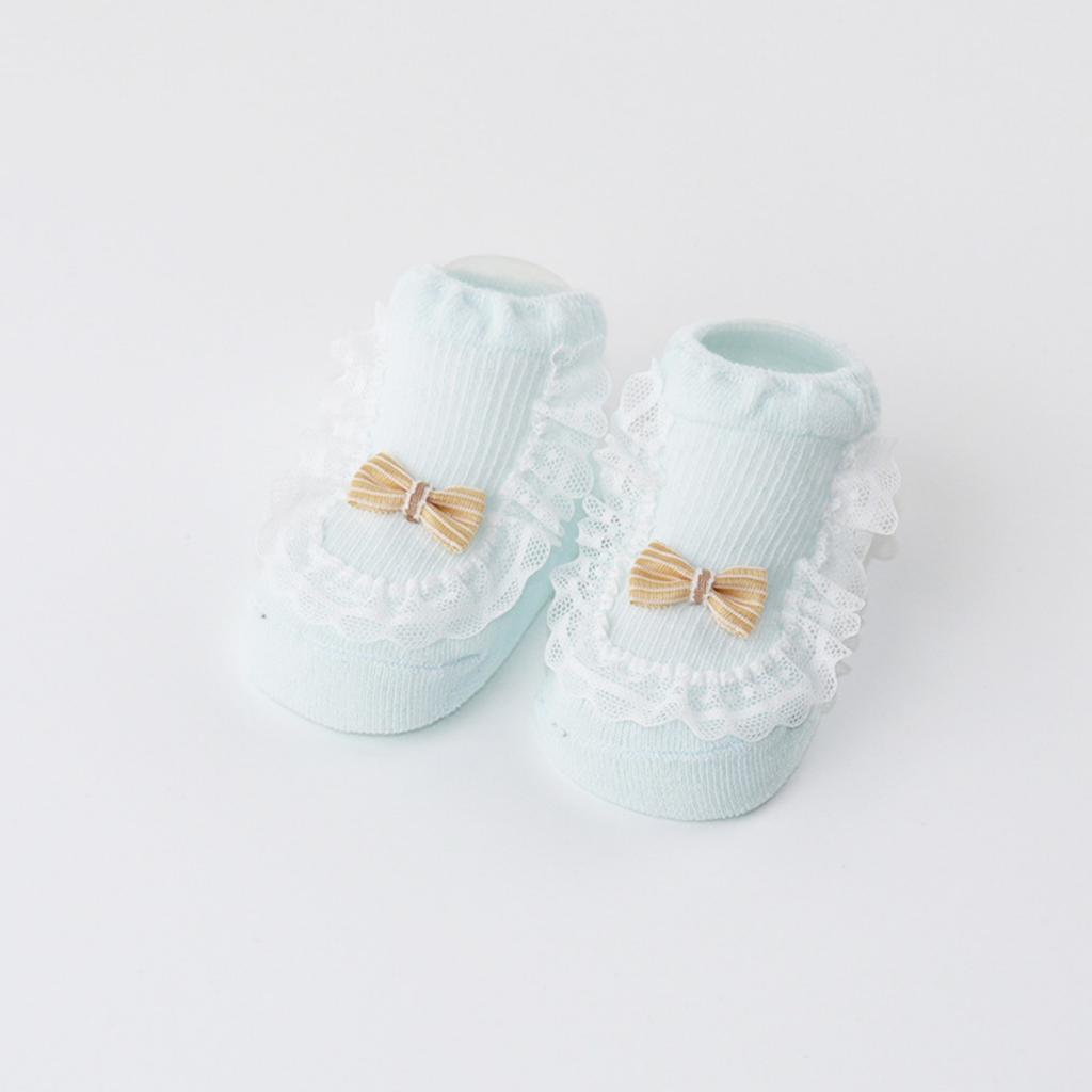 Spring/Summer Baby Lace Socks, Non-, Loose Cuffs, Comfortable Legs, Combed Cotton, Breathable Mesh, Newborn Girls' Socks