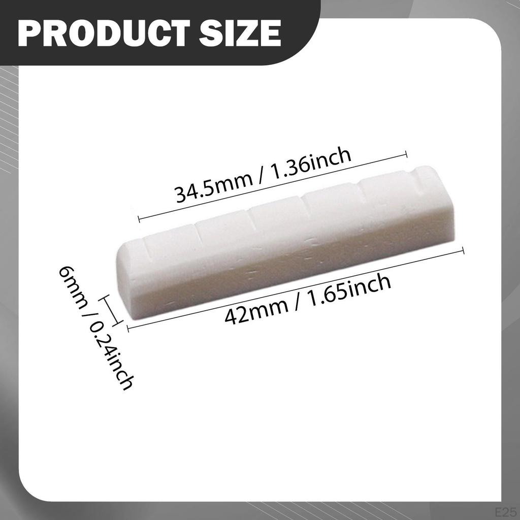 Electric Guitar Bone Nut Artificial Easy to Install Maintenance Precision Luthier Tool