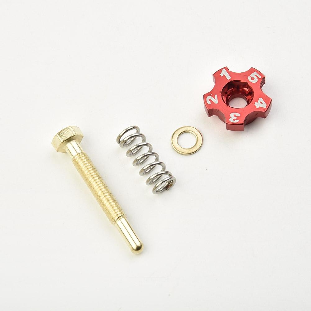 Idle Speed Adjuster Screw Motorcycle Carburetor Red Screw Set