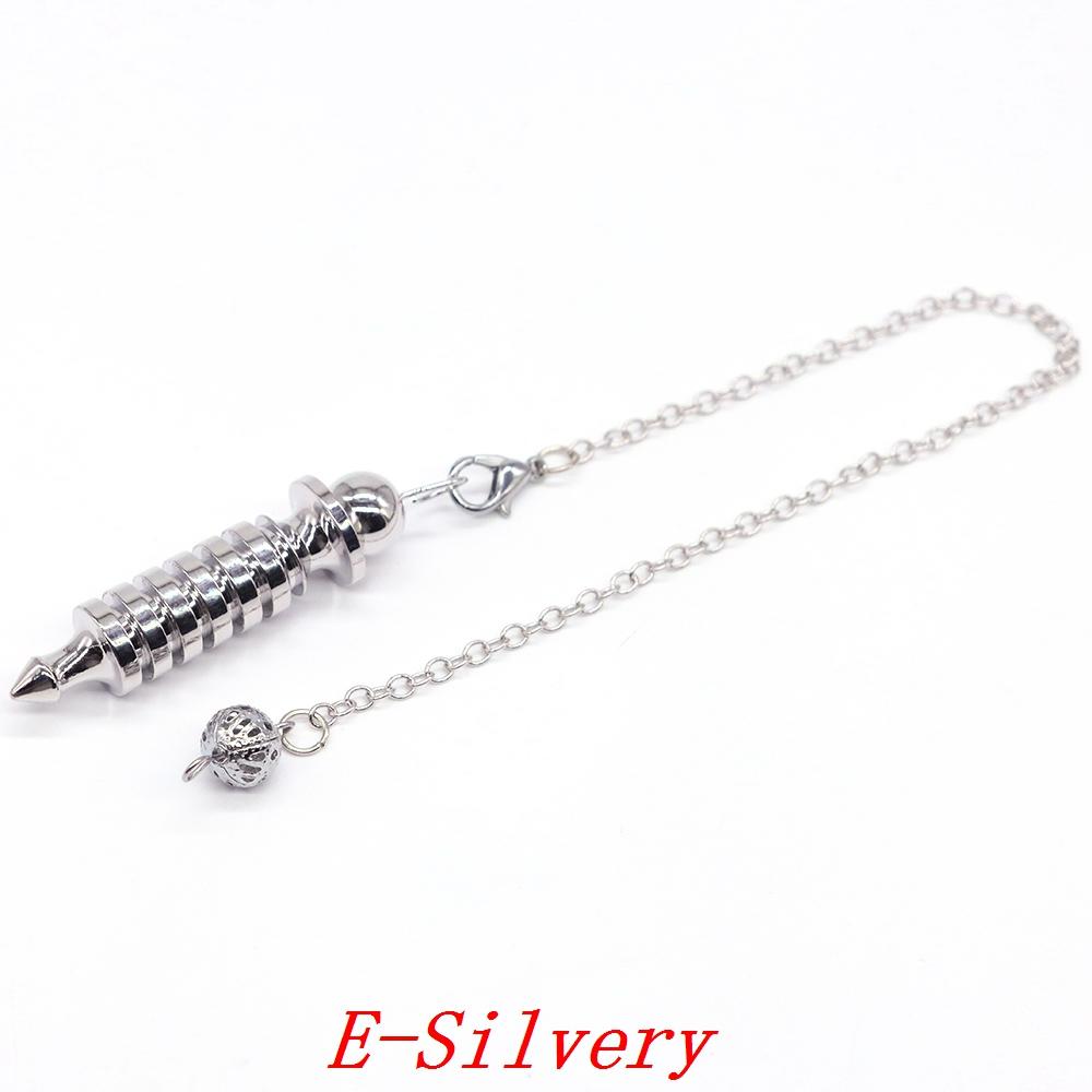 Metal Pendulum For Dowsing Divination Pendulos Spiral Cone Gold Color Copper Radiesthesia Pendulums Healing Pendule