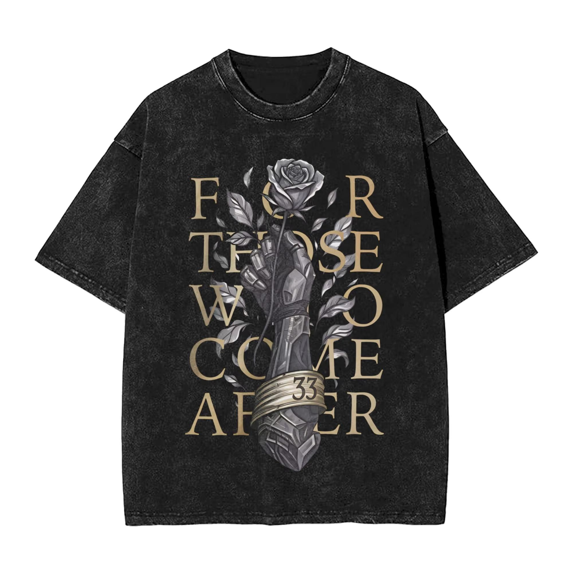 

New Game Clair Obscur Expedition Graphic Print TShirt Unisex Women Oneck Cotton Vintage Washed Summer Tee Casual Oversized Top S