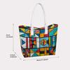 Geometric Art Printed Tote Bag for Women Casual Daily Shopping Shoulder Bag