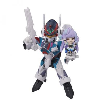 TINY SESSION Macross Delta VF-31S Siegfried (Arad Melders Machine) with Mikumo Guinnemer Approx. 100mm PVC & ABS Painted Movable Figure