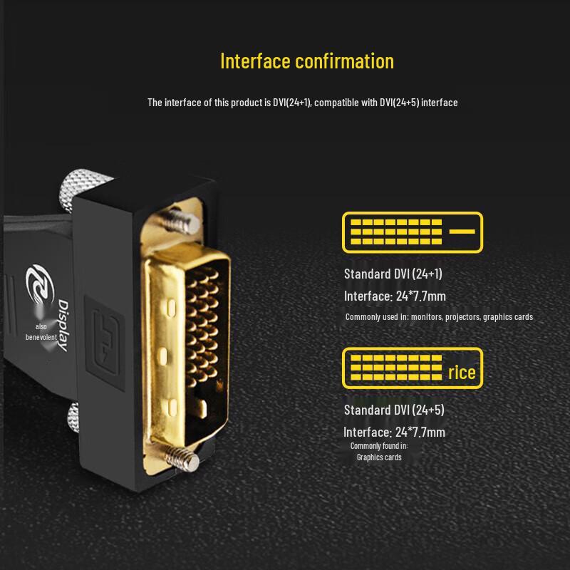 Yiren YRDX-40M Fiber Optic DVI-D Cable
