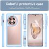 For OnePlus 12R 5G Phone Case WANLONFENG XC Series TPU Acrylic Cover with Tempered Glass (Big Lens Hole)