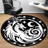 1pc Dragon Moon Office Round Area Rug, Under Office Chairs Bedroom Living Room Home Decor, Room Deco, Available In Various Sizes