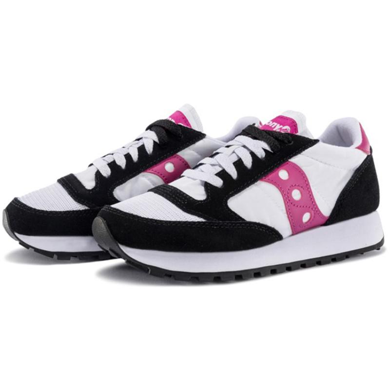 Saucony Jazz Original Non-slip Lightweight Low-Top Casual Running Shoes Women's White Black Pink Saucony S60368-129