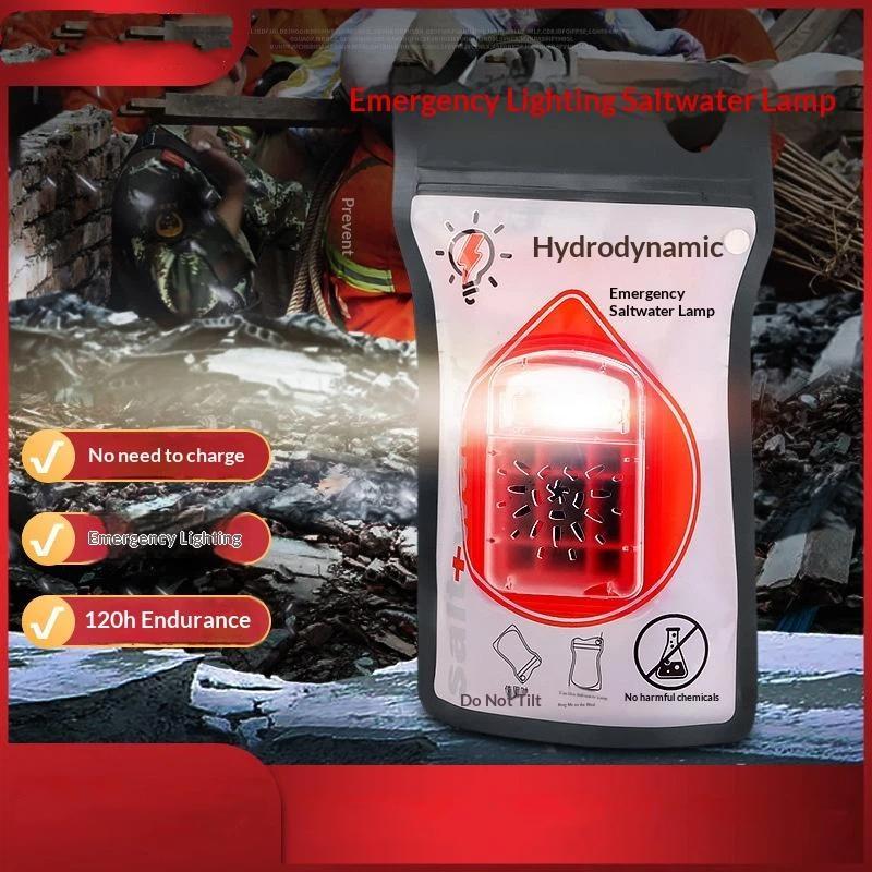 Portable Salt Water Emergency Lamp No Batteries Needed Ideal for Outdoor Camping