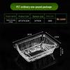 Disposable Rectangular Transparent Plastic Food Containers