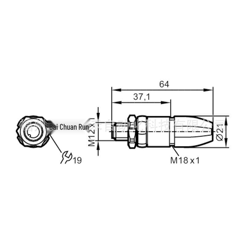 EVC812 IFM-Compatible Sensor Plug - New, Original, with One-Year Warranty EVC812