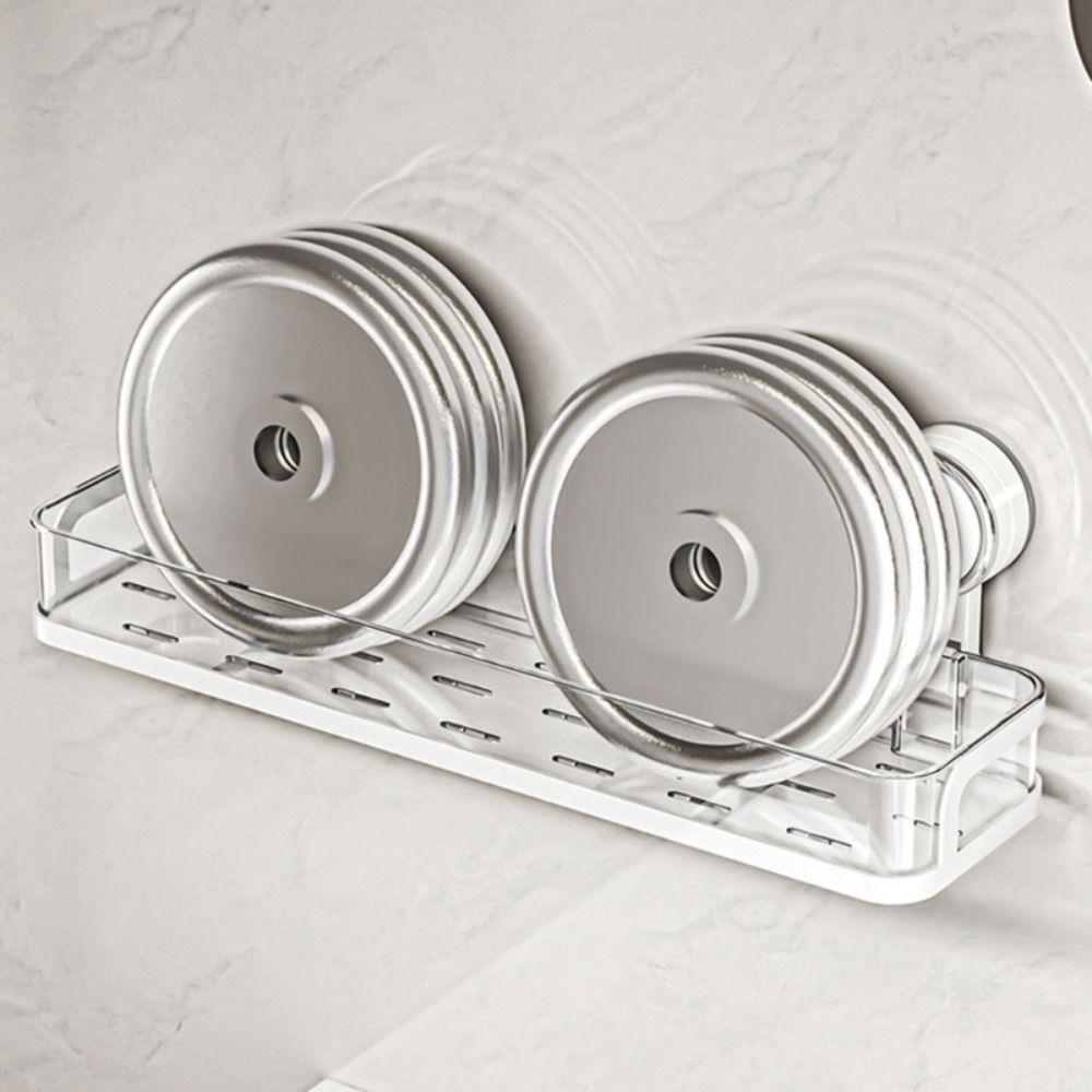 Wall-mounted Suction Cup Storage Rack Space Saving Bathroom Drain Rack  Kitchen
