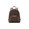Jaycee 24 chiusura a zip zaino scolastico classico per presbiti zaino in tela e pelle da donna marrone