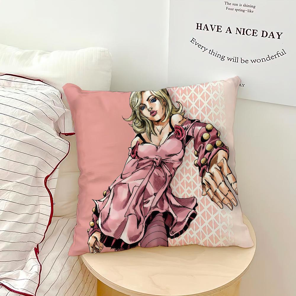anime funny soft pillowcase Sofa Home jjojos Living Room bed Decor sSteel Ball Run pillow cover Gift hogar bizarre aadventure