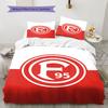 Fortuna Düsseldorf Bettwäsche Steppbett Set Bettbezug Kissenbezug Heimdekoration Geburtstagsgeschenk (1 Bettbezug + 2 Kissenbezüge, ohne Füllung)
