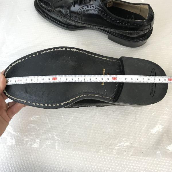 90er Vintage Made in Japan/MEN'S CLUB/Leder Budapester Goodyear Welt Schuhe/25.5/Schwarz/SCHWARZ/Business Schnürschuhe(GEBRAUCHT)