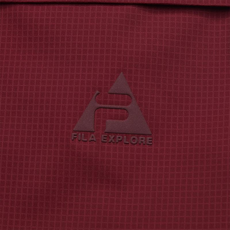 New FILA EXPLORER Jacket Men's Rosemary Red A11W537711FRD