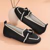 Women's Knot Design Flat Shoes, Casual Square Toe Slip On Shoes, Lightweight & Comfortable Shoes