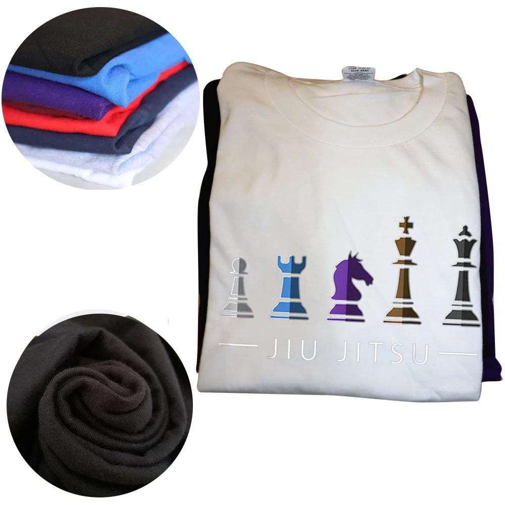BJJ Brazilian Jiu Jitsu Chess Belt Fighter T Shirts Graphic Cotton Streetwear Short Sleeve Birthday Gifts Summer Style T-shirt