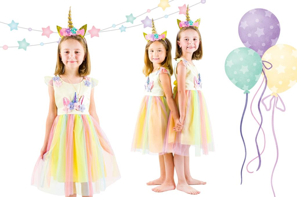 Costume for a fancy dress party, unicorn dress, Pegasus dress, fairy tale characters, size 130. Costume for a girl, unicorn outfit, size 130.