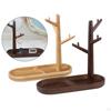 Bamboo Necklace Storage Holder Cufflinks Watch Anklet with Branch Earring Jewelry Stand