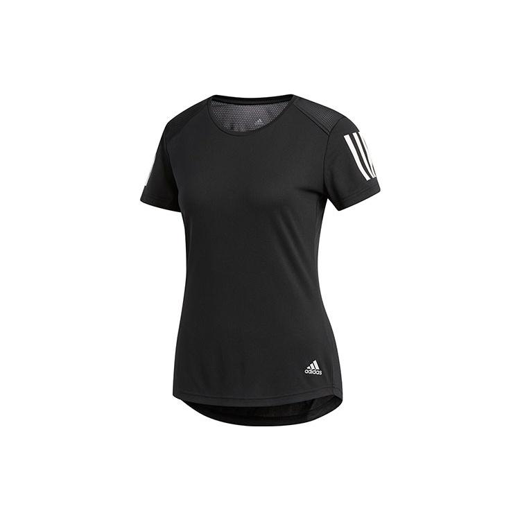 (WMNS) adidas OWN THE RUN TEE Running Short-sleeve Tee Black Women s DQ2618 S