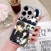 Custodia per Telefono Cellulare Hyouka Chitanda Oreki per iPhone 17 16 15 14 13 12 11 Air Pro Max Plus Placcatura Argentata Cover Colorata Lusso