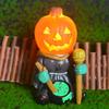 Halloween Gifts Knight Garden Ornament Decorative Glowing Small Head Resin Crafts Skeleton