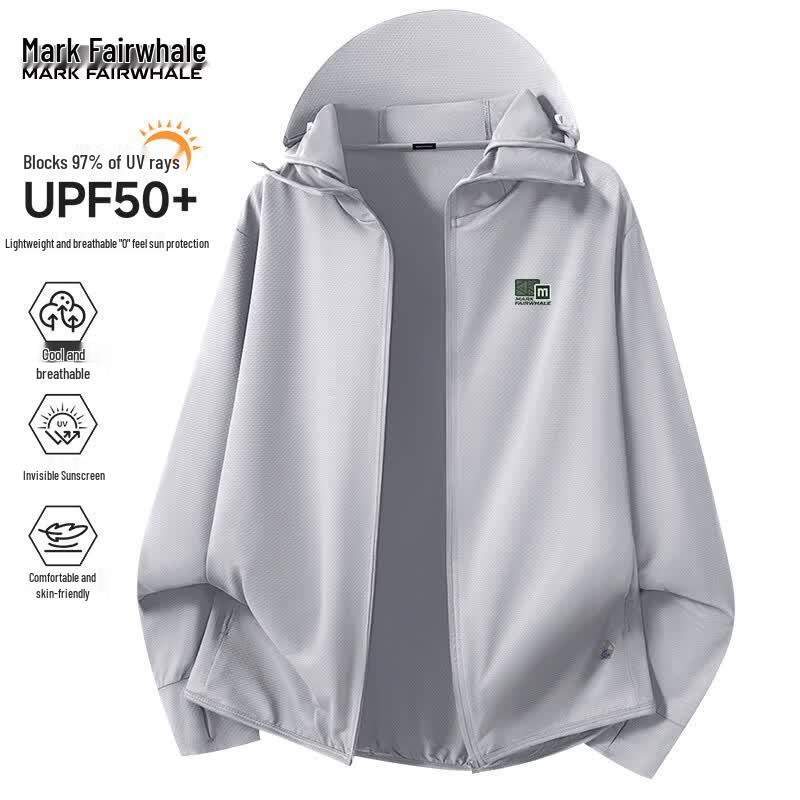 Men s Casual Sun Protection Hooded Jacket 4XL