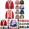 Festive Men's Christmas 3d Graphic Print Pullover Hoodie Sweatshirt With Soft Material