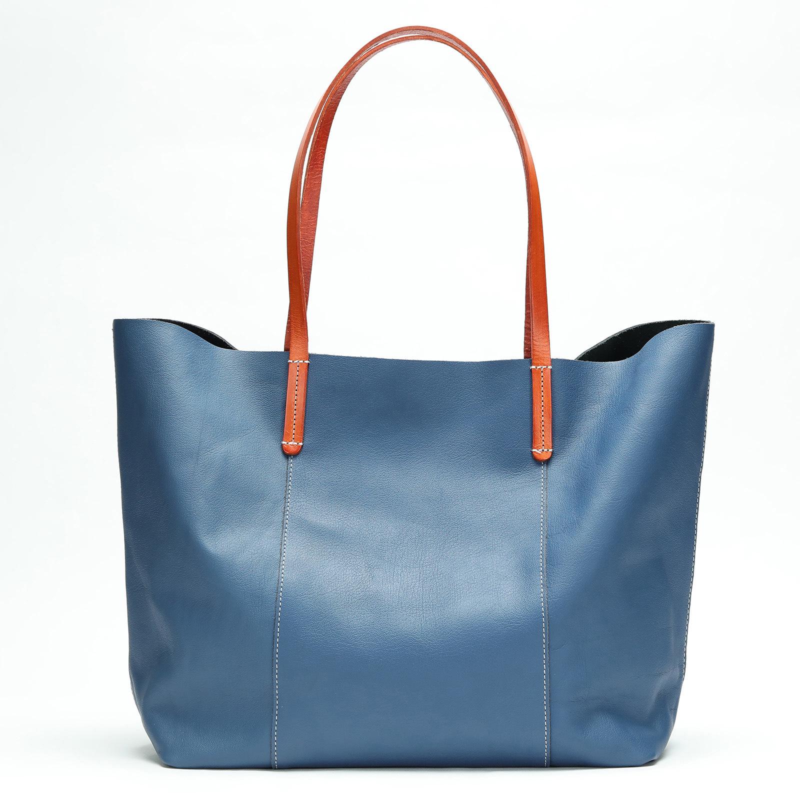 

Women s Stylish Large Capacity Genuine Leather Tote Bag