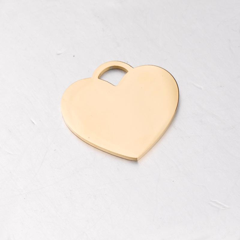

Подвеска в форме сердца из нержавеющей стали — персонализированные украшения в форме сердца для пар