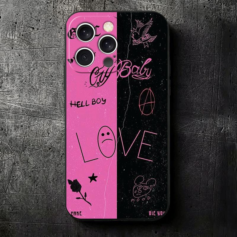 Lil Peep Hellboy Love Soft Phone Case for iPhone 16 16E 17 Air 15 Pro Max 14 Plus 13 Mini 11 12 7 Black Cover Back Shell