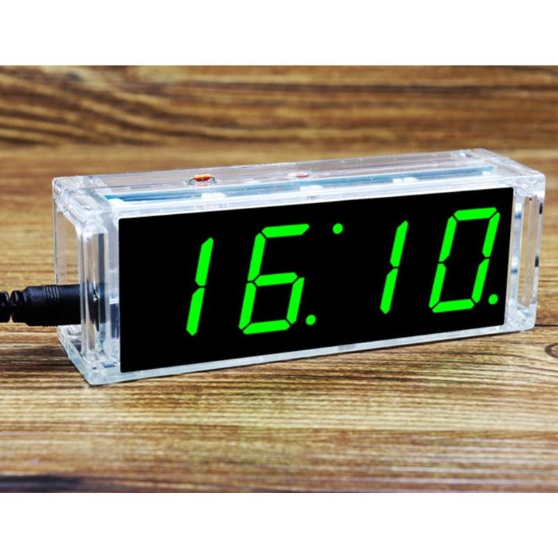 Electronic DIY Digital Clock Making Set Digital Tube LED Clock Single Chip Microcomputer Weldings Training Alarm Clock