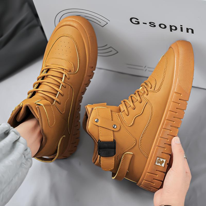 Designer High Top Board Shoes for Men High Quality Men's Casual Shoes Fashion Versatile Sports Shoes Platform New Men Sneakers